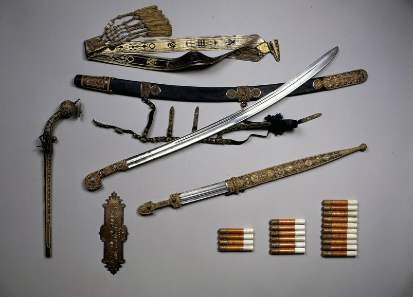 Подарочный набор кавказского оружия. Народы северного Кавказа и Дагестана. 1880-е годы