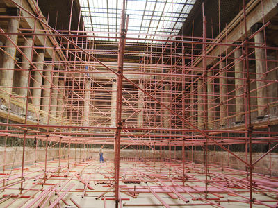 Реставрация светового фонаря Мраморного зала. Фотография 2011 г.